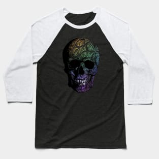 Decorative Skull-Death-Metal Baseball T-Shirt